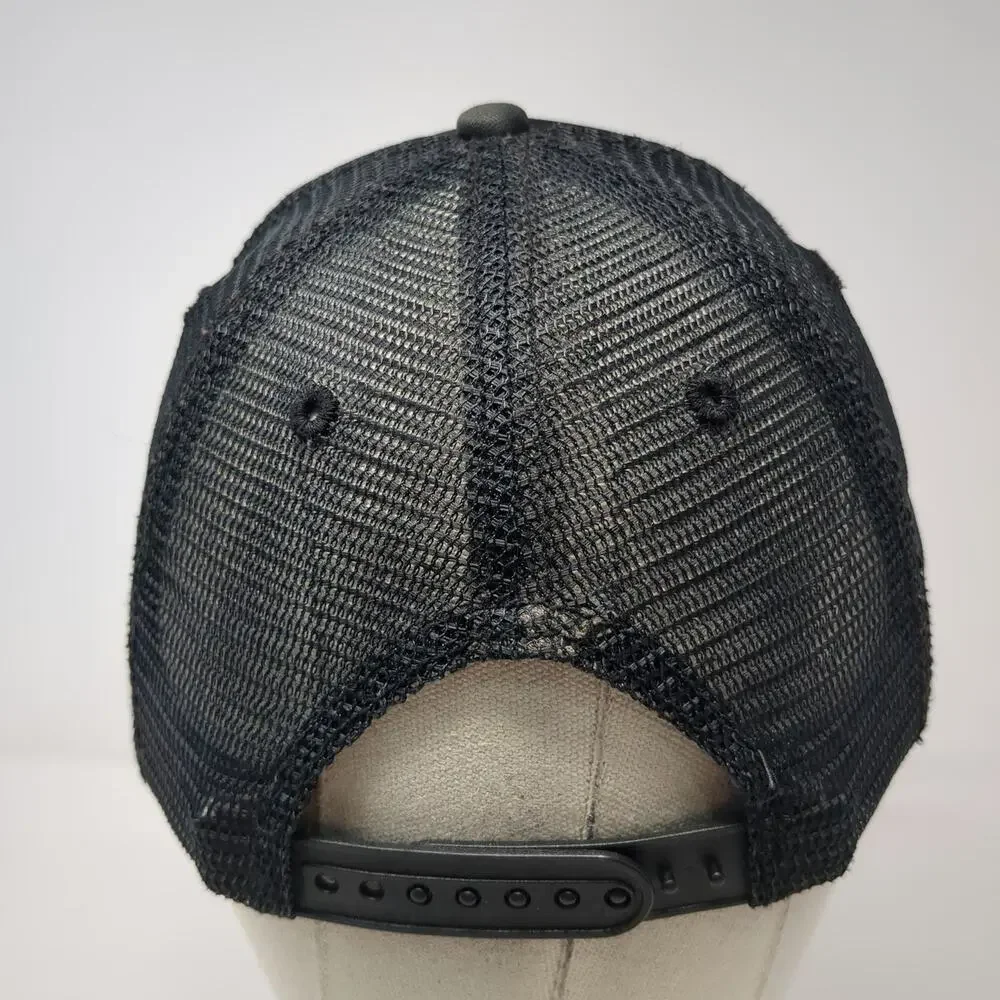 Aeropostale Trucker Hat Black Red Gray White One Size Striped Bird Charm Mesh
